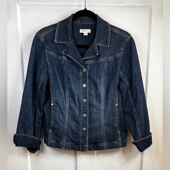Coldwater Creek Blue Jean Jacket Classic Denim Style - Picture 1 of 14